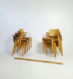Set of Eight Early Domus Chairs by Ilmari Tapiovaara, Finland, 1950s