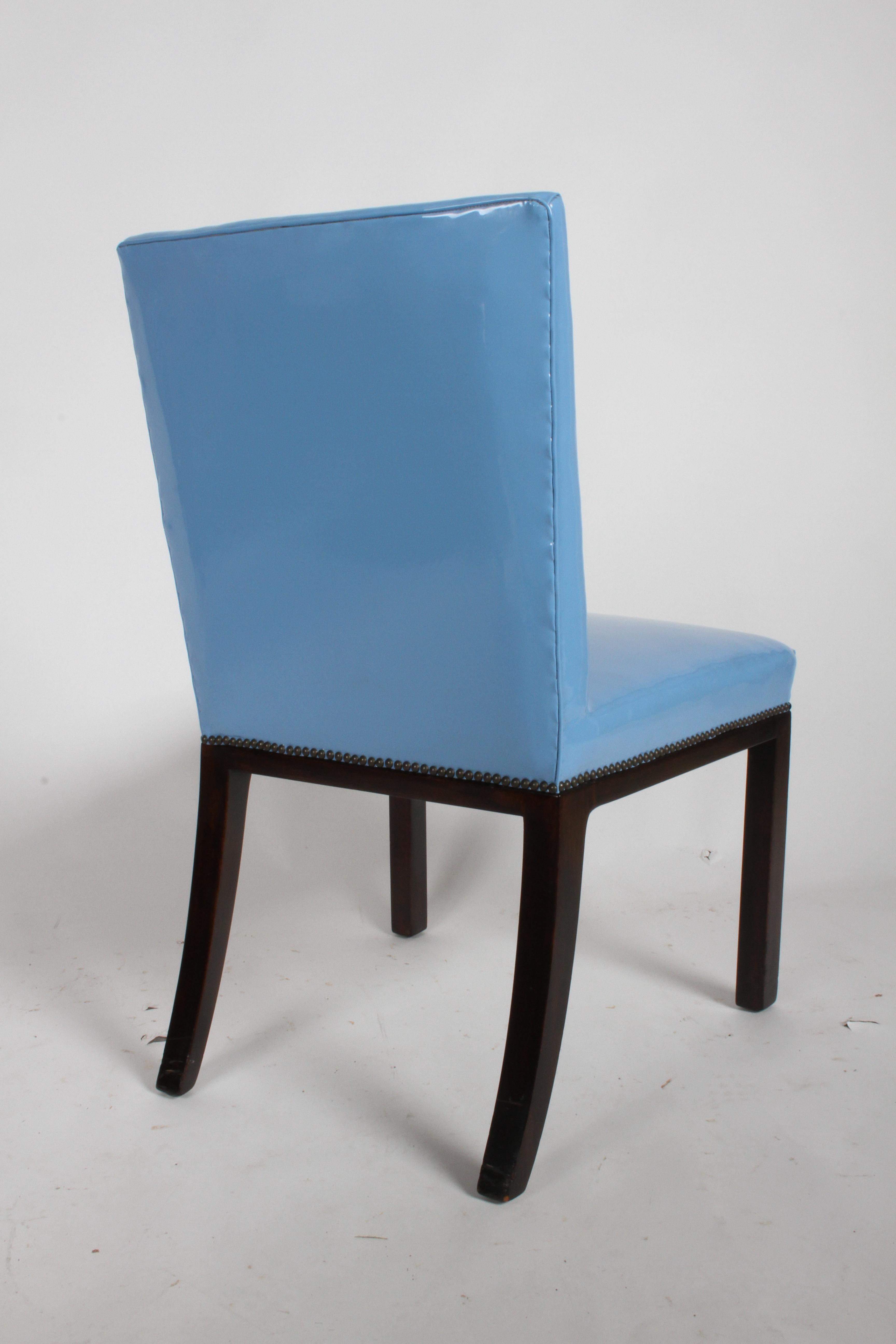 Set of Eight Edward J. Wormley for Dunbar Dining Chairs, circa 1950 In Good Condition In St. Louis, MO