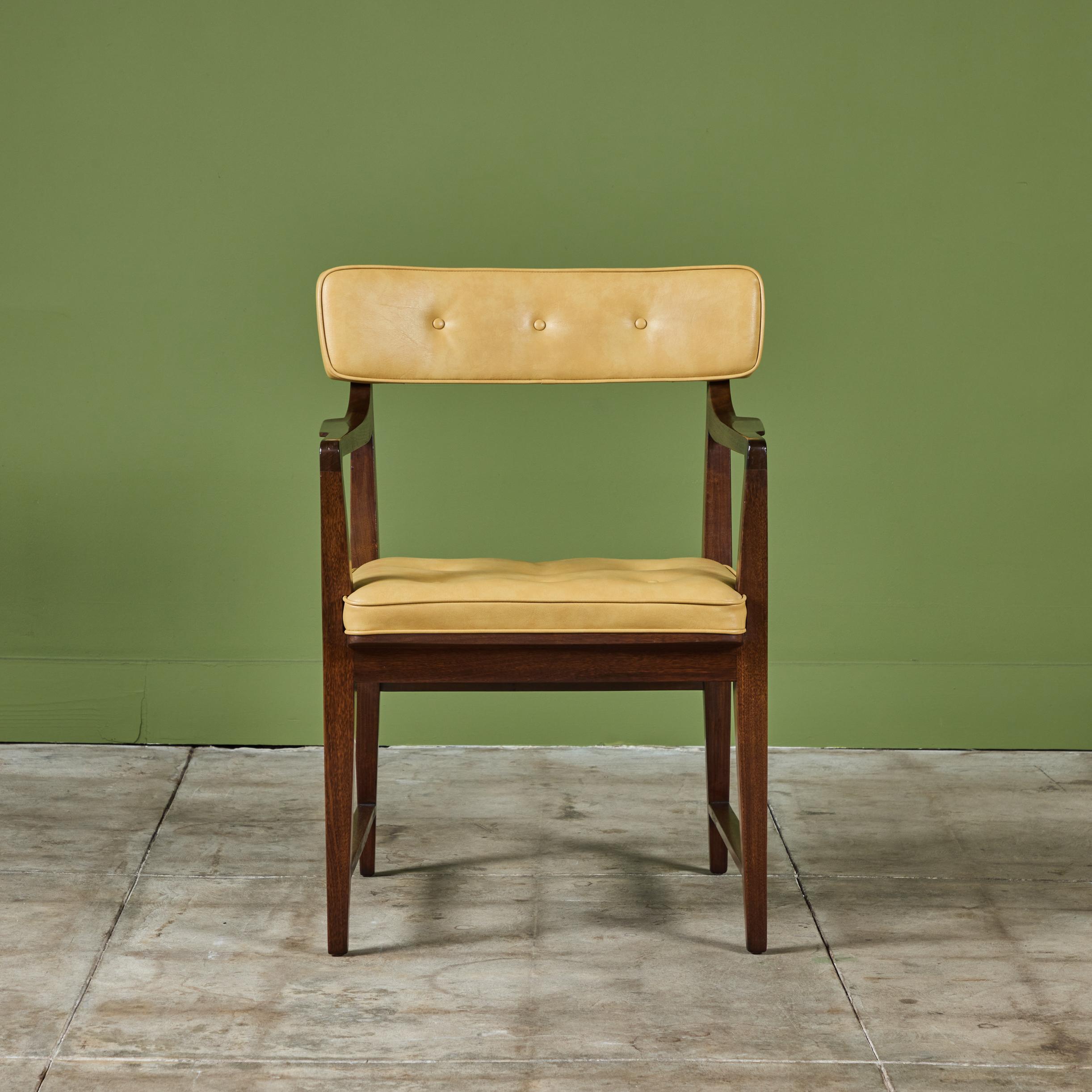 Set of Eight Edward Wormley Dining Chairs for Dunbar 7