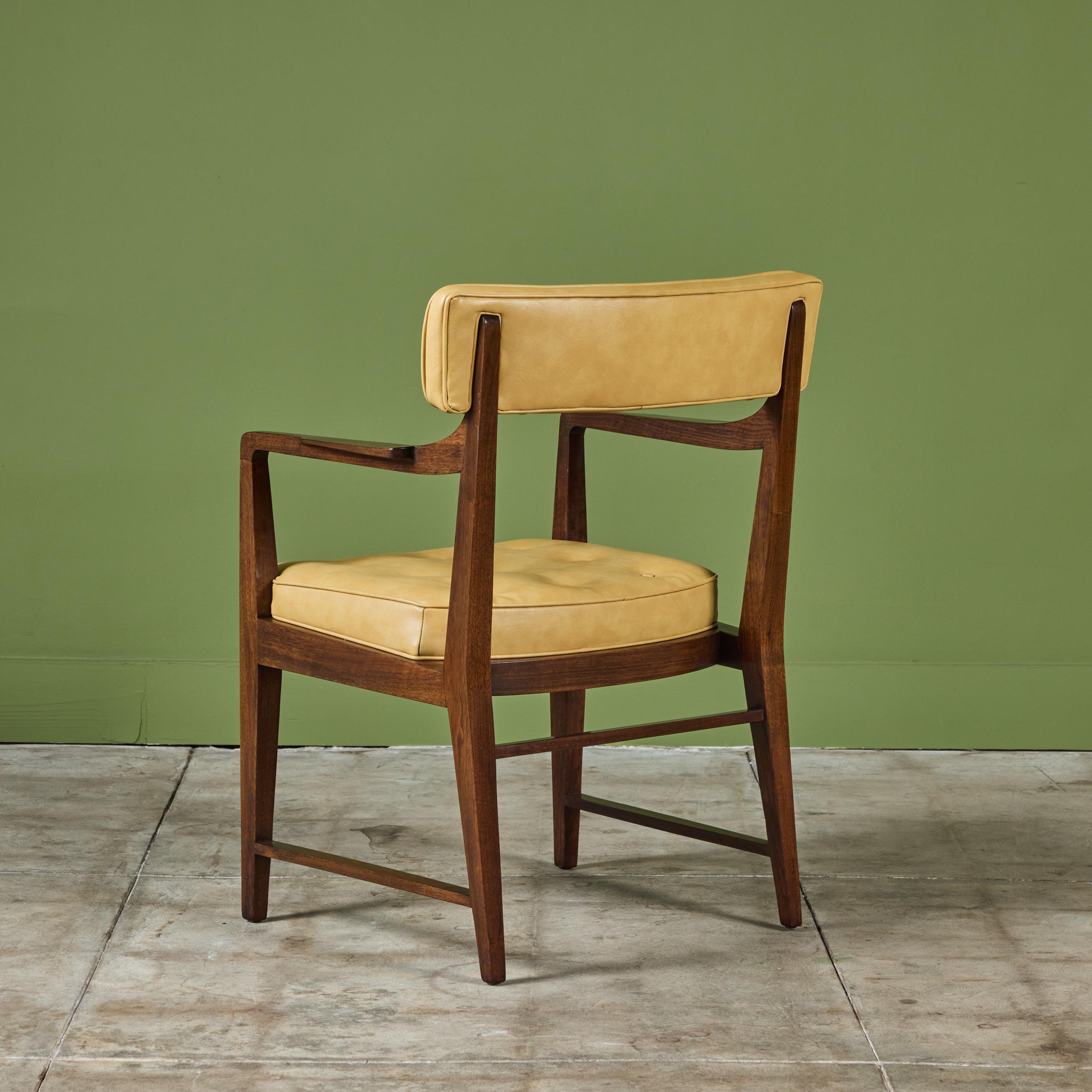 Set of Eight Edward Wormley Dining Chairs for Dunbar 10