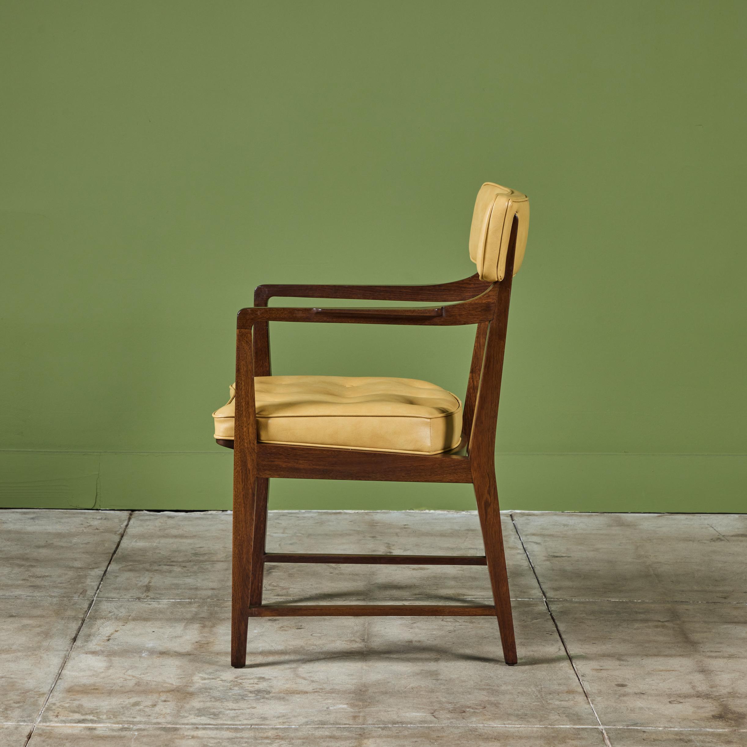 Set of Eight Edward Wormley Dining Chairs for Dunbar 11