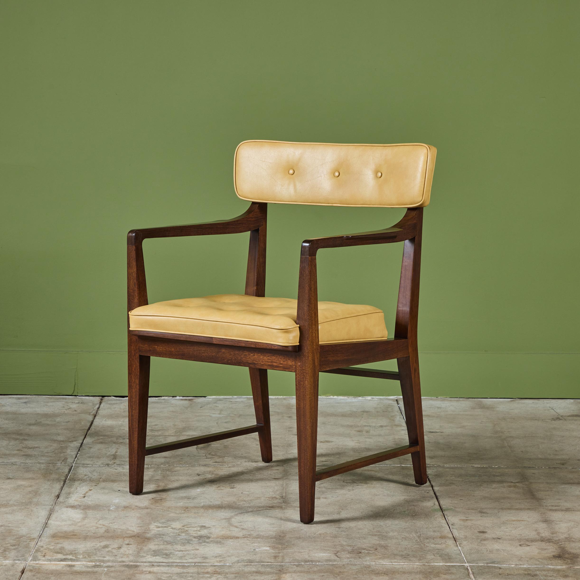 Set of Eight Edward Wormley Dining Chairs for Dunbar 12