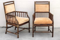 Set di otto sedie da pranzo moderne in rattan organico Elinor McGuire