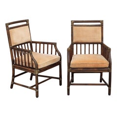 Set di otto sedie da pranzo moderne in rattan organico Elinor McGuire