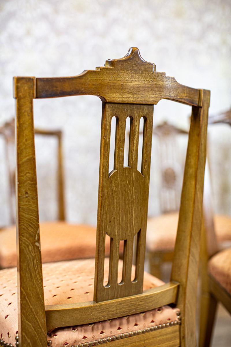 Ensemble de huit chaises Empire en frêne de la fin du 19e siècle en vente 4