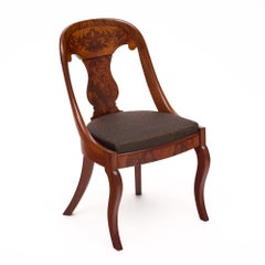 Set of Eight Empire Style Gondola Dining Chairs