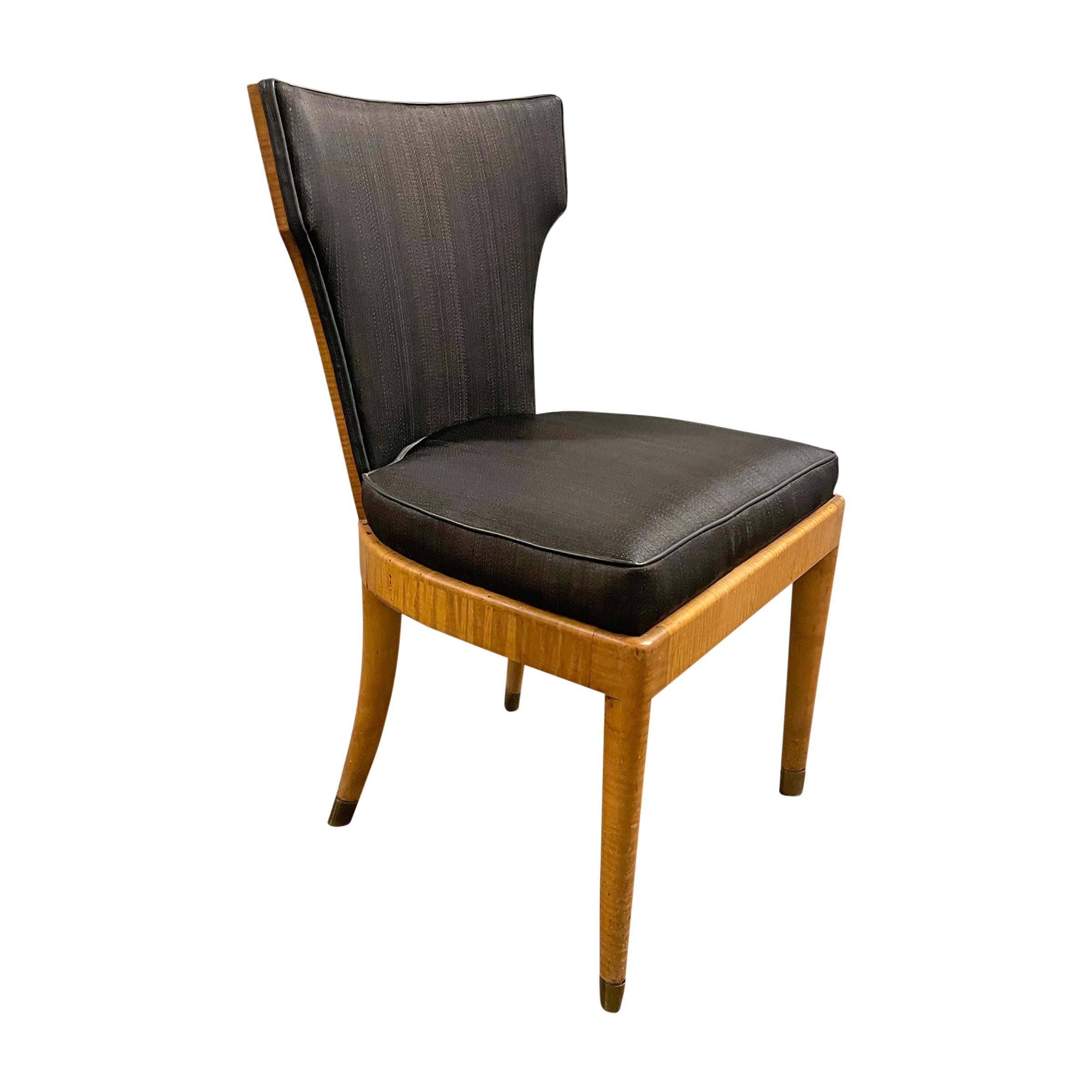 Set of Eight English Art Deco Dining Chairs For Sale 2
