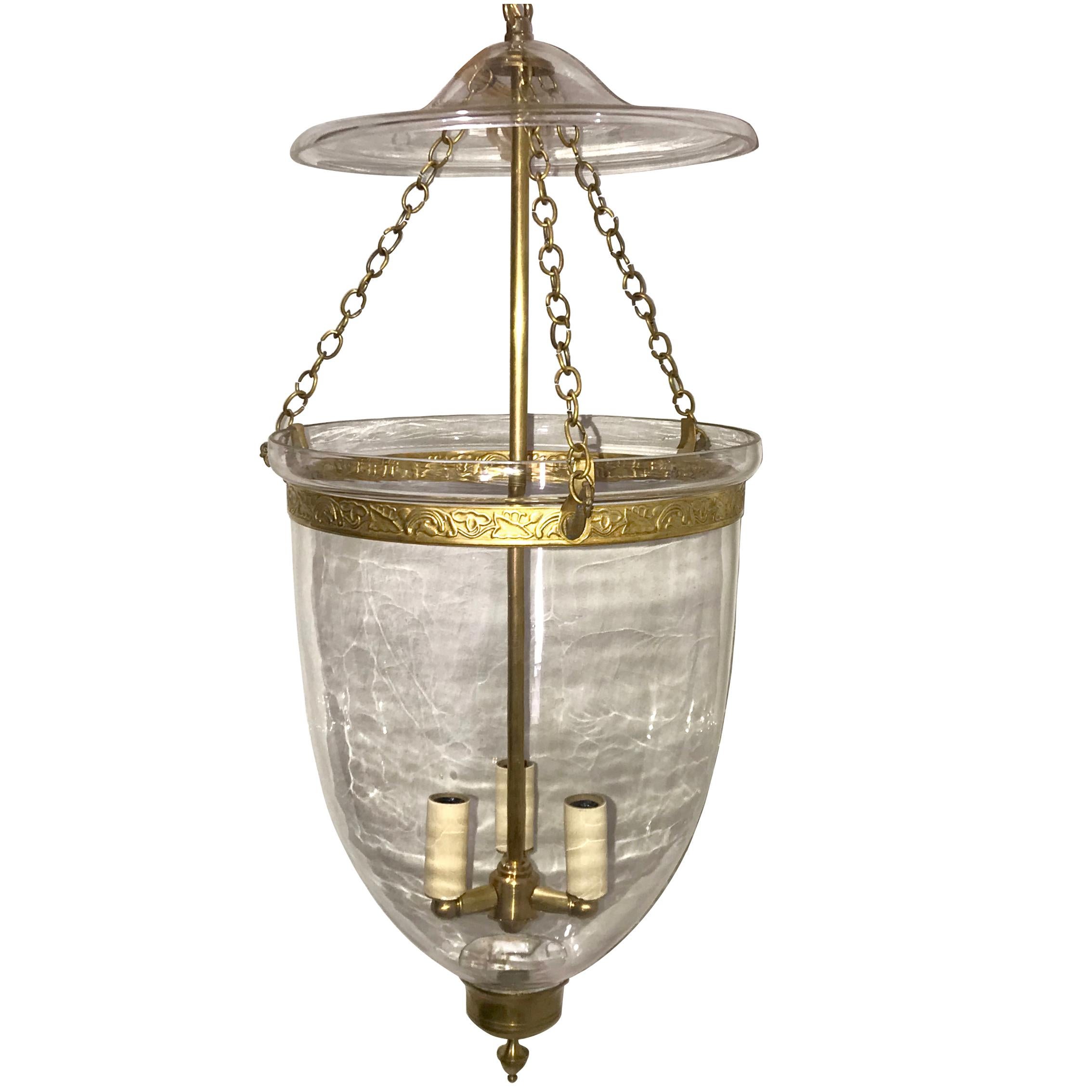 Set of English Bell Jar Glass Lanterns, Sold Individually For Sale