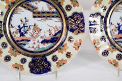 Set of Eight English Mason's Ironstone Dinner Plates