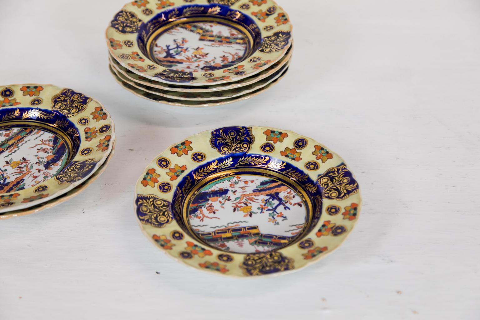 Set of Eight English Mason's Ironstone Soup Plates For Sale 7