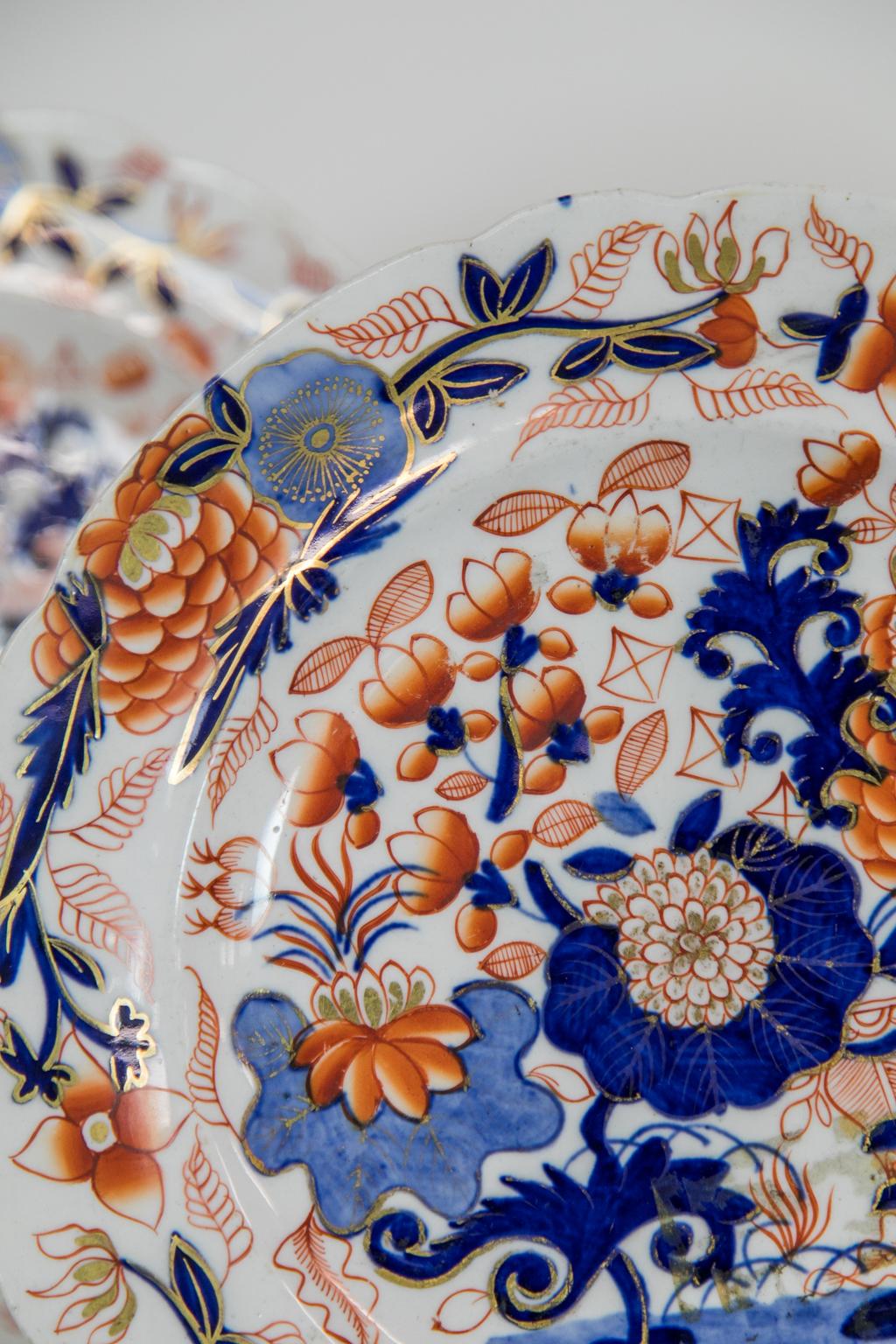 Early 19th Century Set of Eight English Staffordshire Plates For Sale
