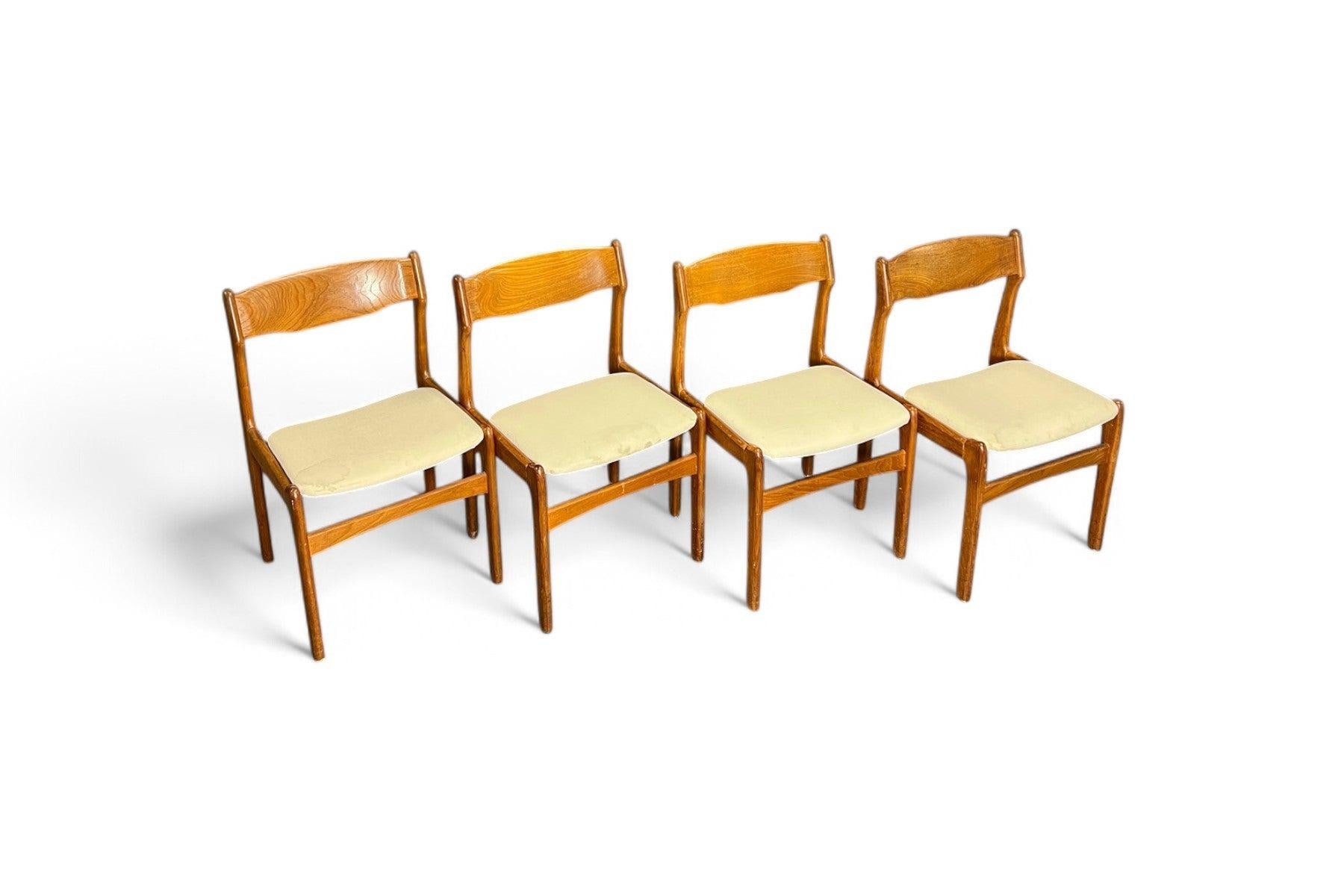 Mid-Century Modern Set of Eight Erik Buch Dining Chairs in Teak For Sale