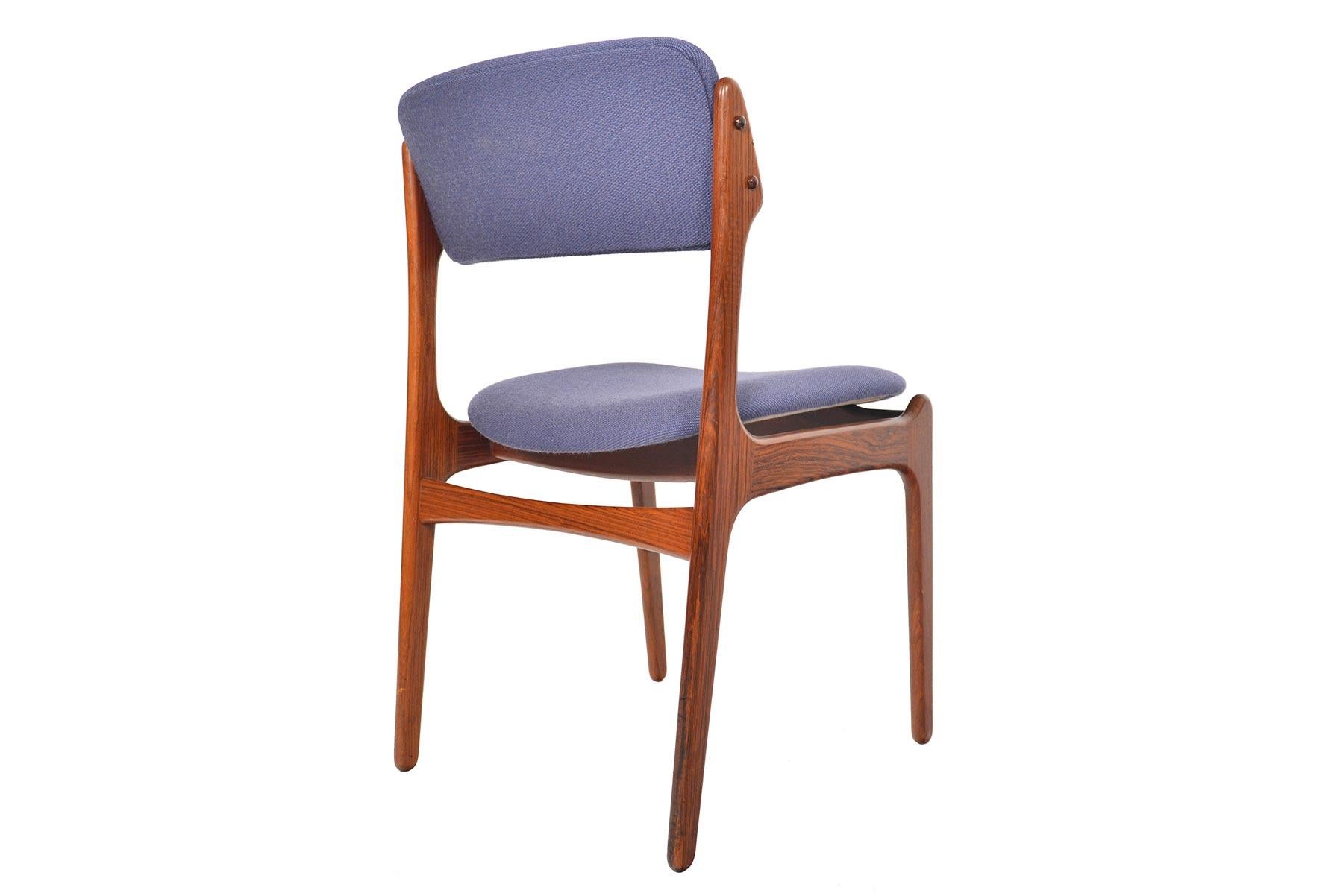 20th Century Set of Eight Erik Buch Model 49 Danish Modern Dining Chairs in Rosewood