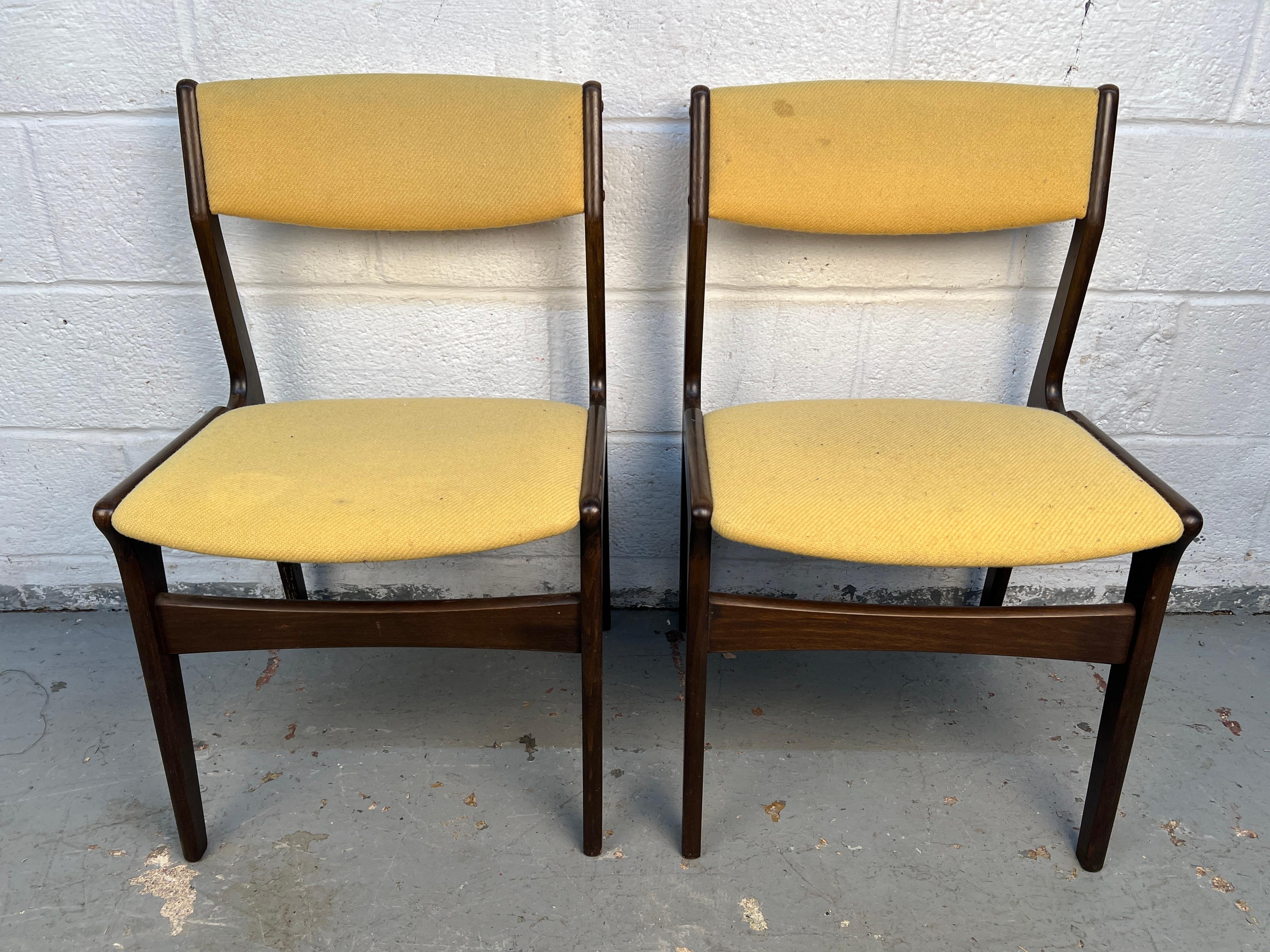 Set of Eight Erik Buch Vintage Dining Chairs by Nova Mobler of Denmark im Angebot 3