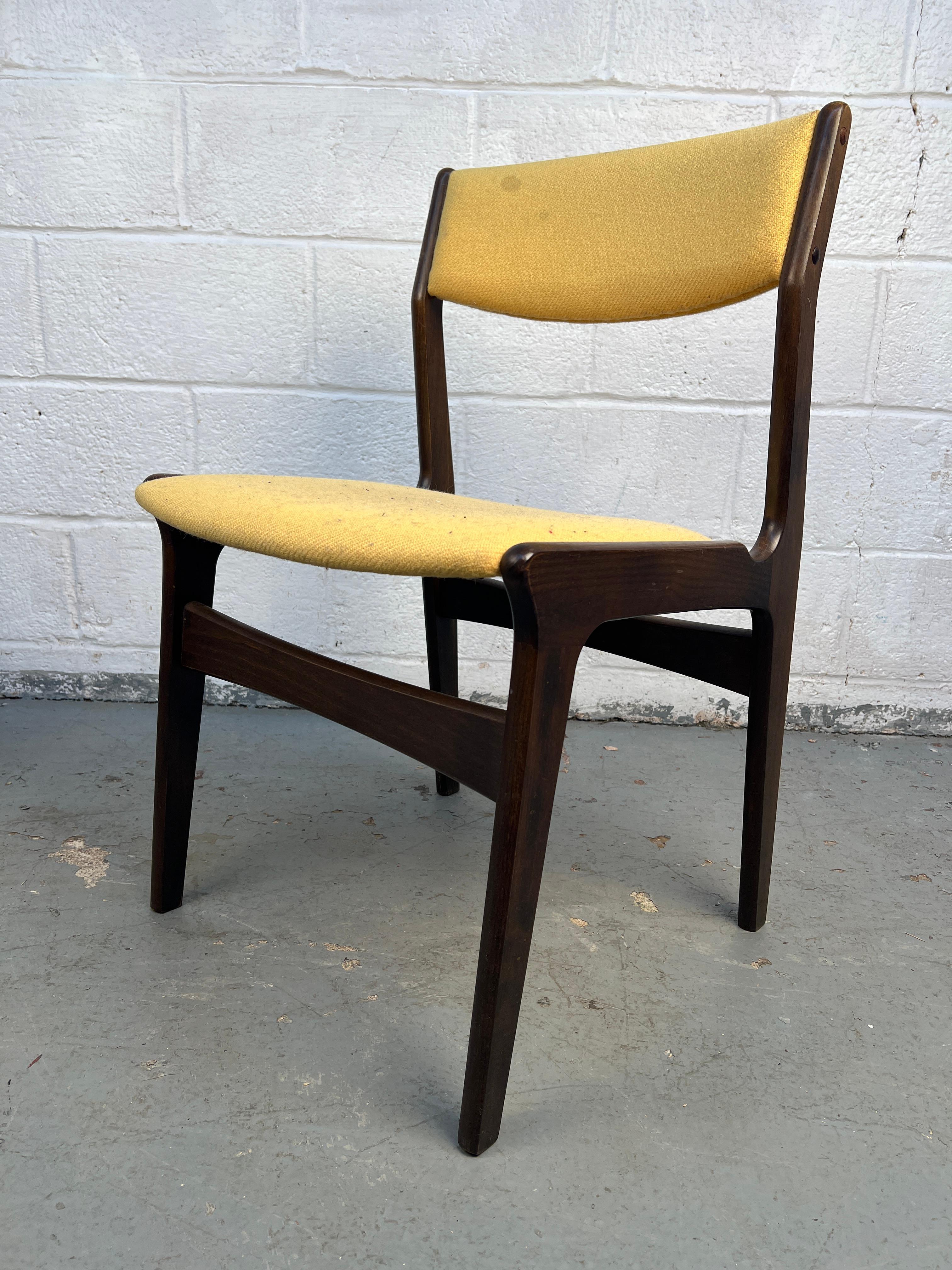 Set of Eight Erik Buch Vintage Dining Chairs by Nova Mobler of Denmark im Angebot 6