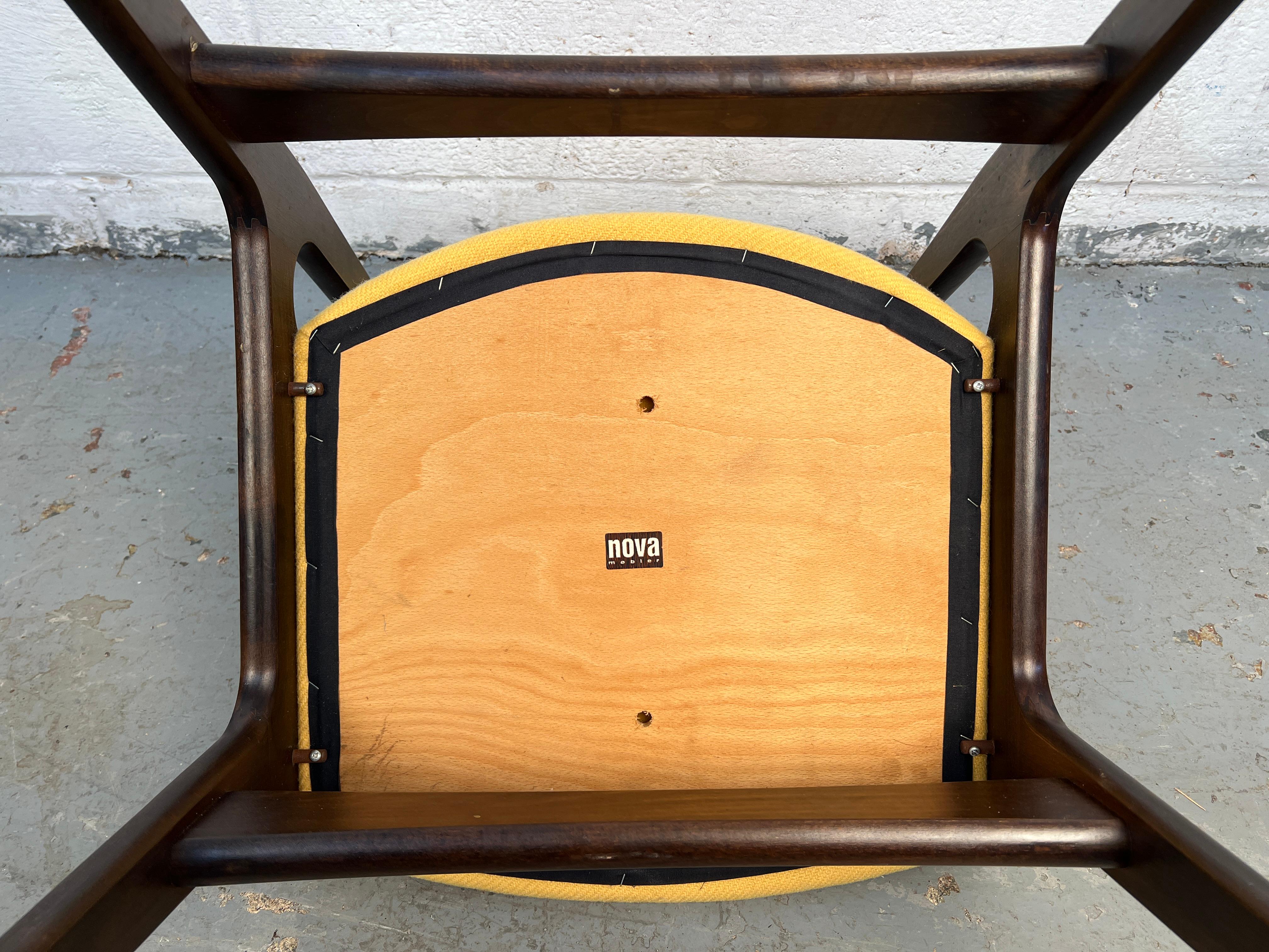 Set of Eight Erik Buch Vintage Dining Chairs by Nova Mobler of Denmark im Angebot 8