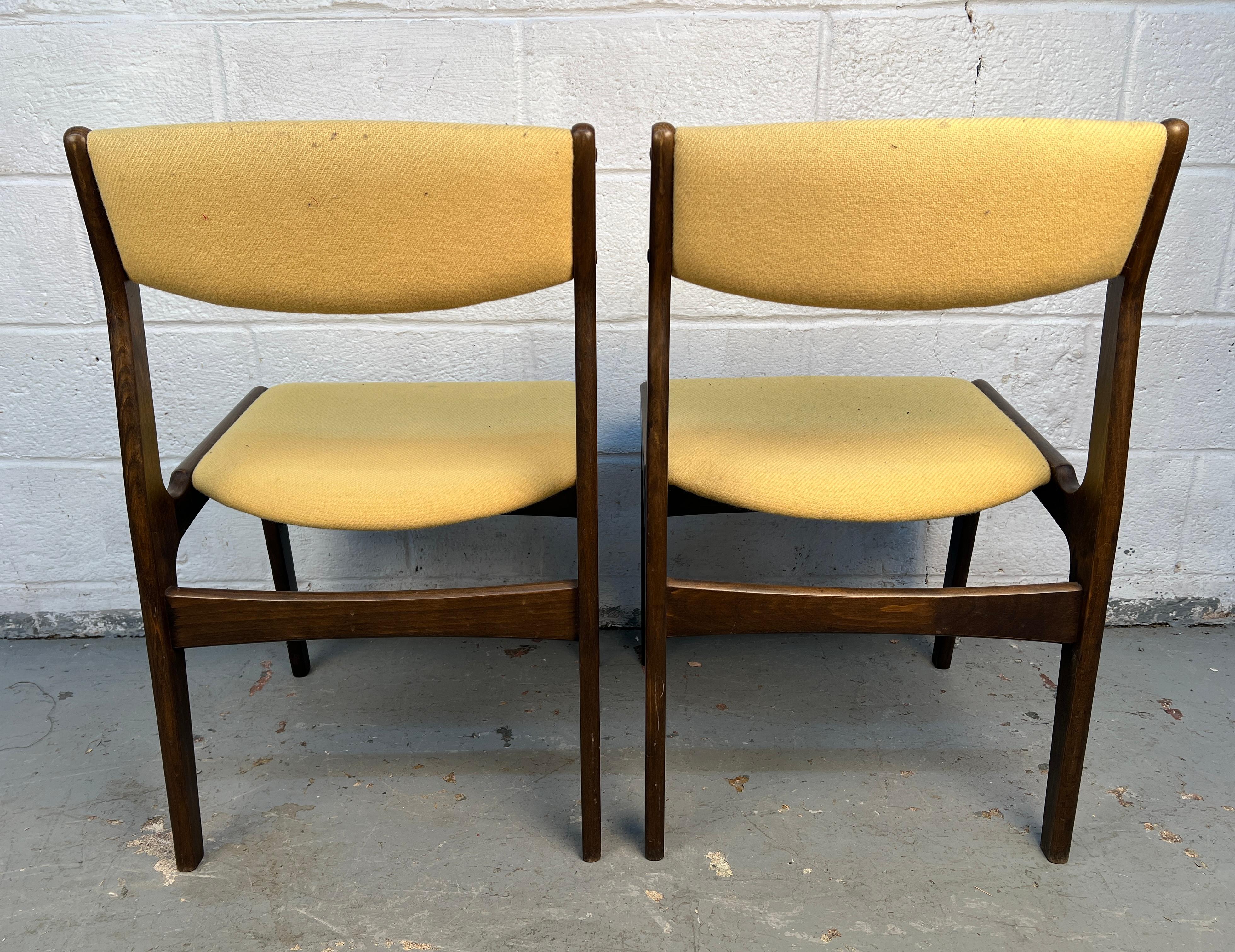Set of Eight Erik Buch Vintage Dining Chairs by Nova Mobler of Denmark im Angebot 2