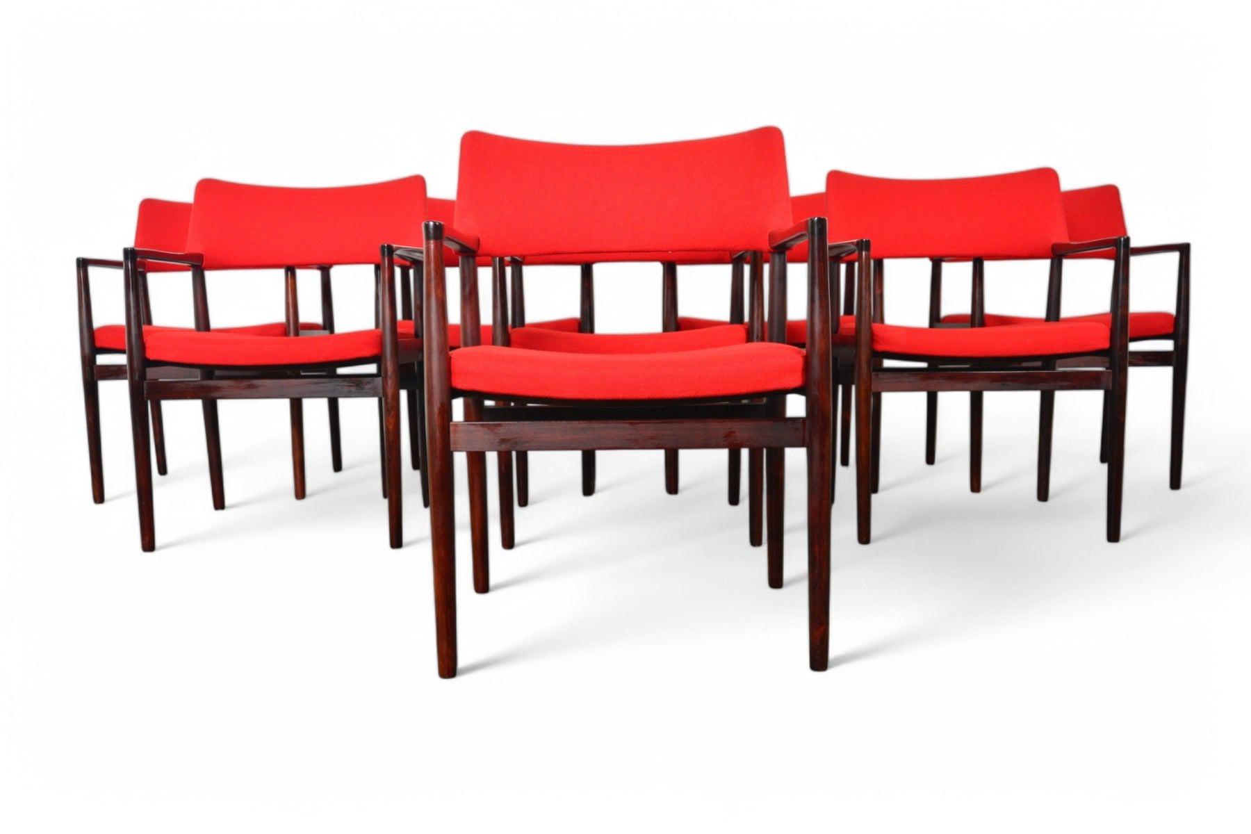 Mid-Century Modern Set of Eight Erik Worts 