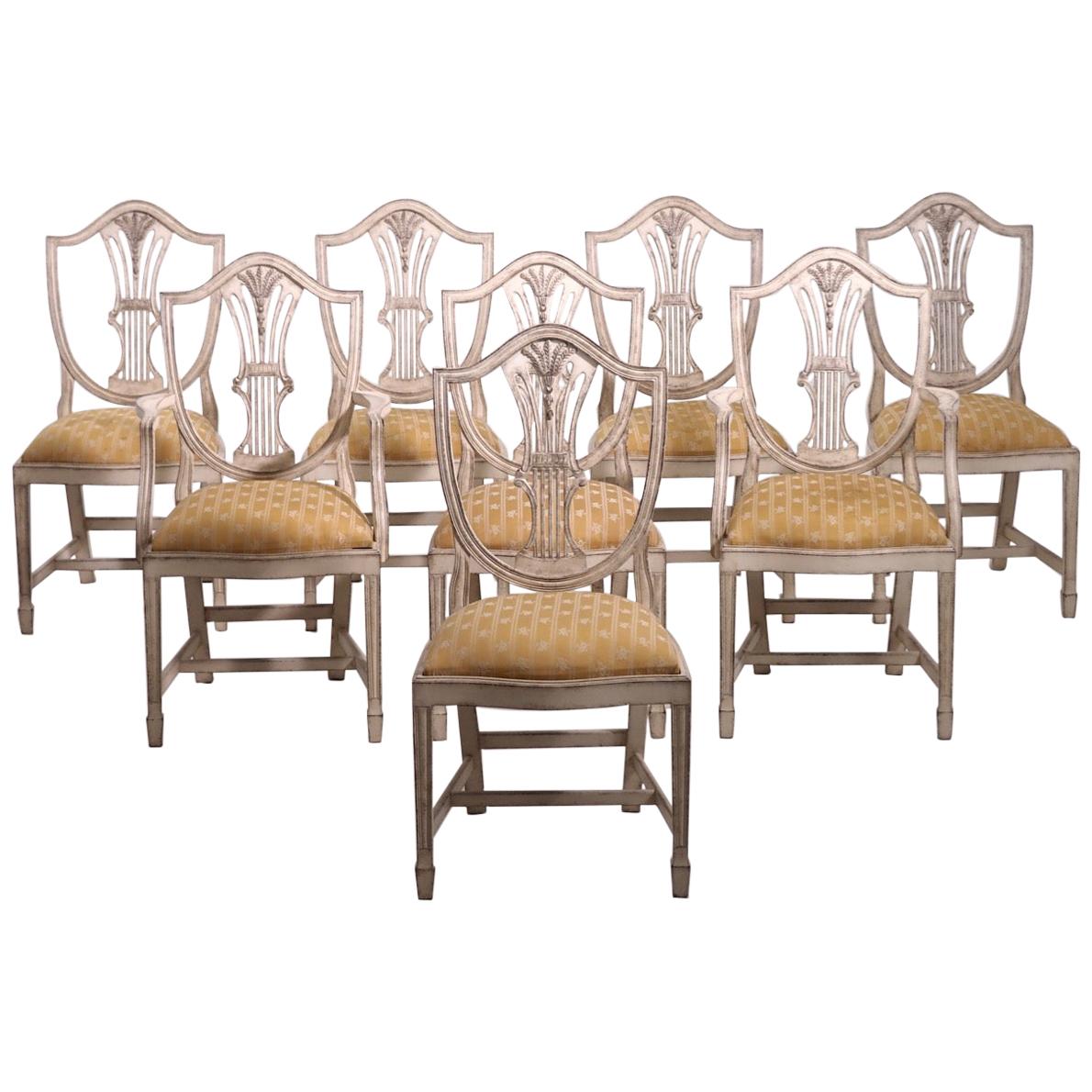 Set of Eight European Chairs, 20th Century at 1stDibs