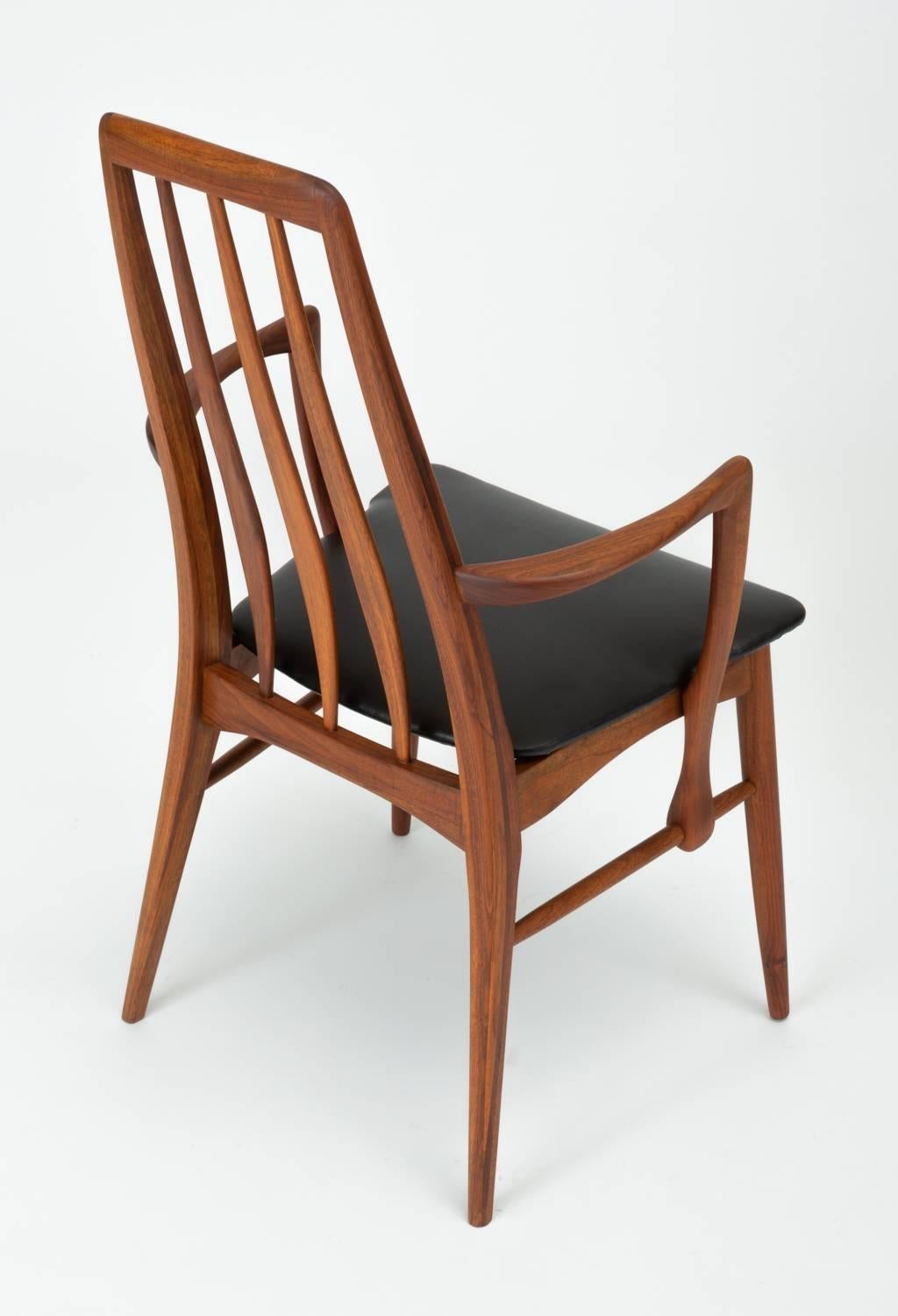 Set of Eight Eva Dining Chairs by Niels Koefoed for Koefoeds Mobelfabrik 3