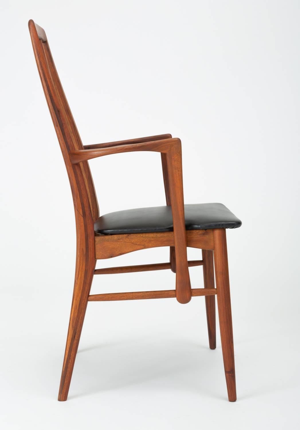Set of Eight Eva Dining Chairs by Niels Koefoed for Koefoeds Mobelfabrik 4