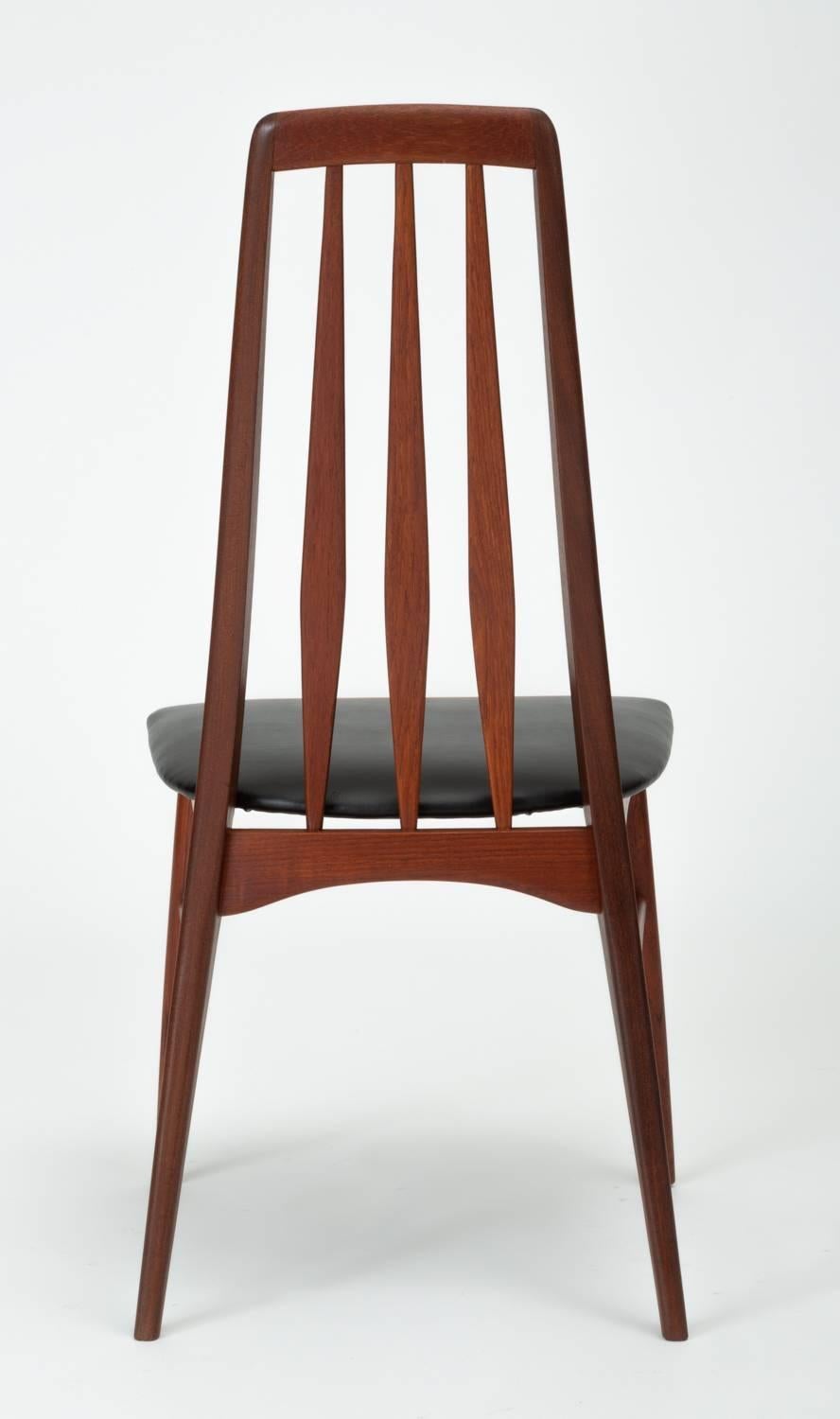 Set of Eight Eva Dining Chairs by Niels Koefoed for Koefoeds Mobelfabrik 8
