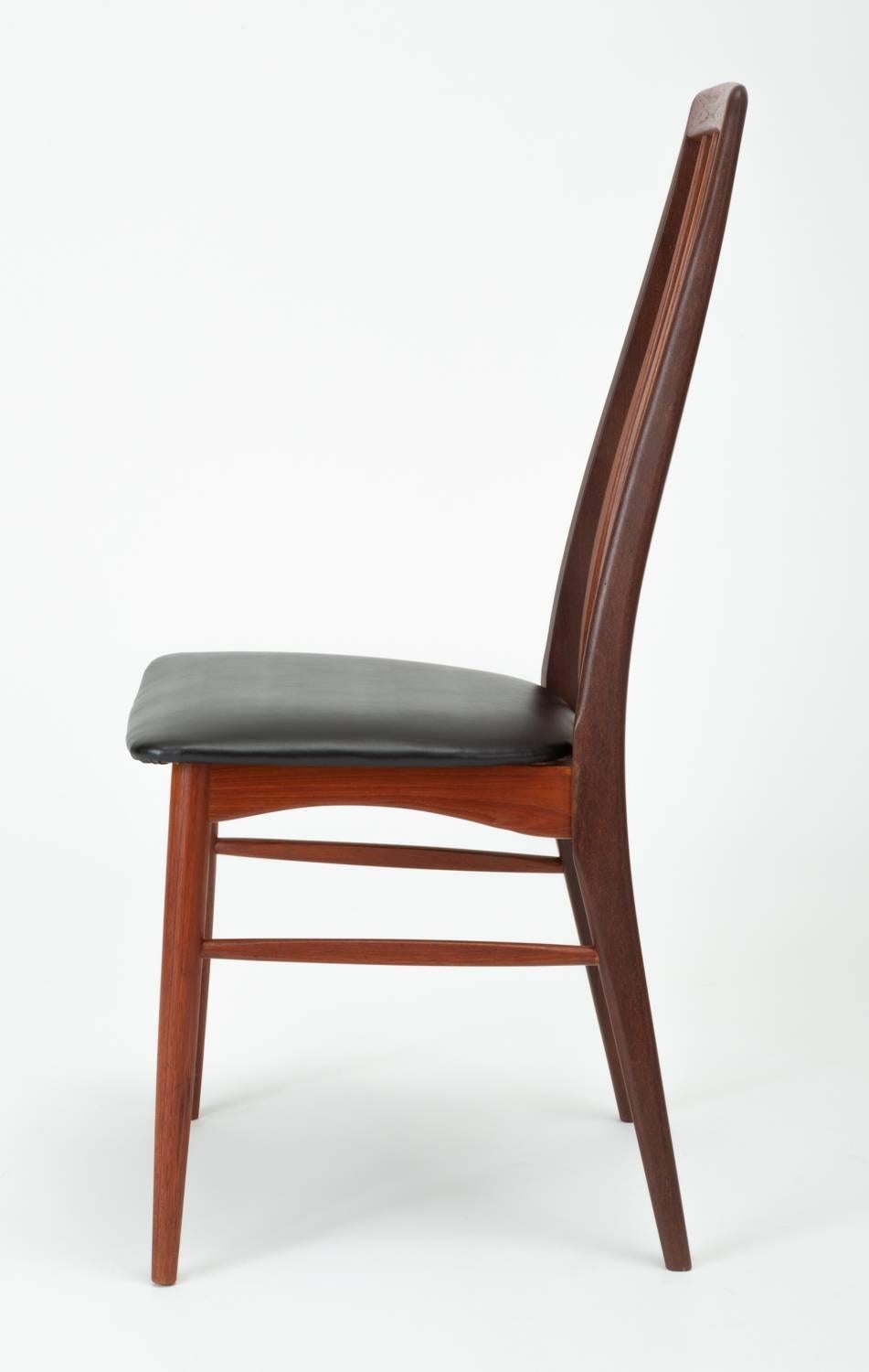Set of Eight Eva Dining Chairs by Niels Koefoed for Koefoeds Mobelfabrik 9