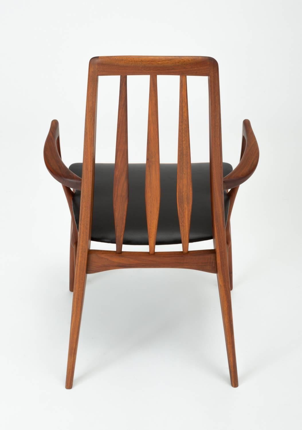 Set of Eight Eva Dining Chairs by Niels Koefoed for Koefoeds Mobelfabrik 1
