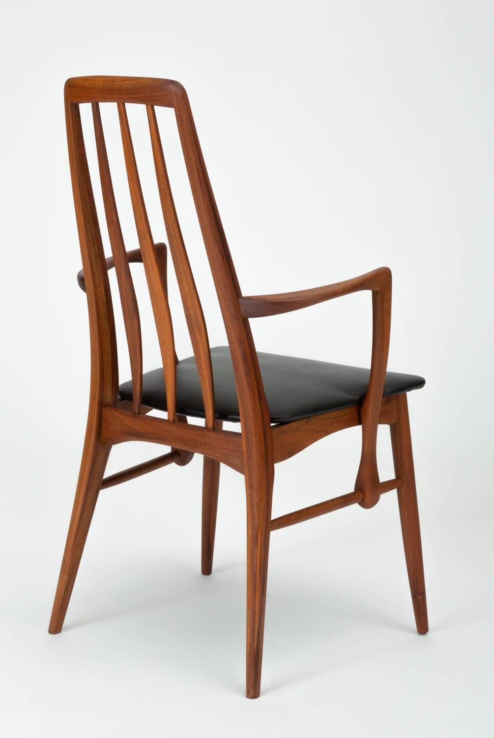 Set of Eight Eva Dining Chairs by Niels Koefoed for Koefoeds Mobelfabrik 2