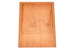 Set of Eight Evelyn Ackerman Carved Redwood Panels