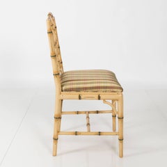Set of Eight Faux Bamboo Dining Chairs