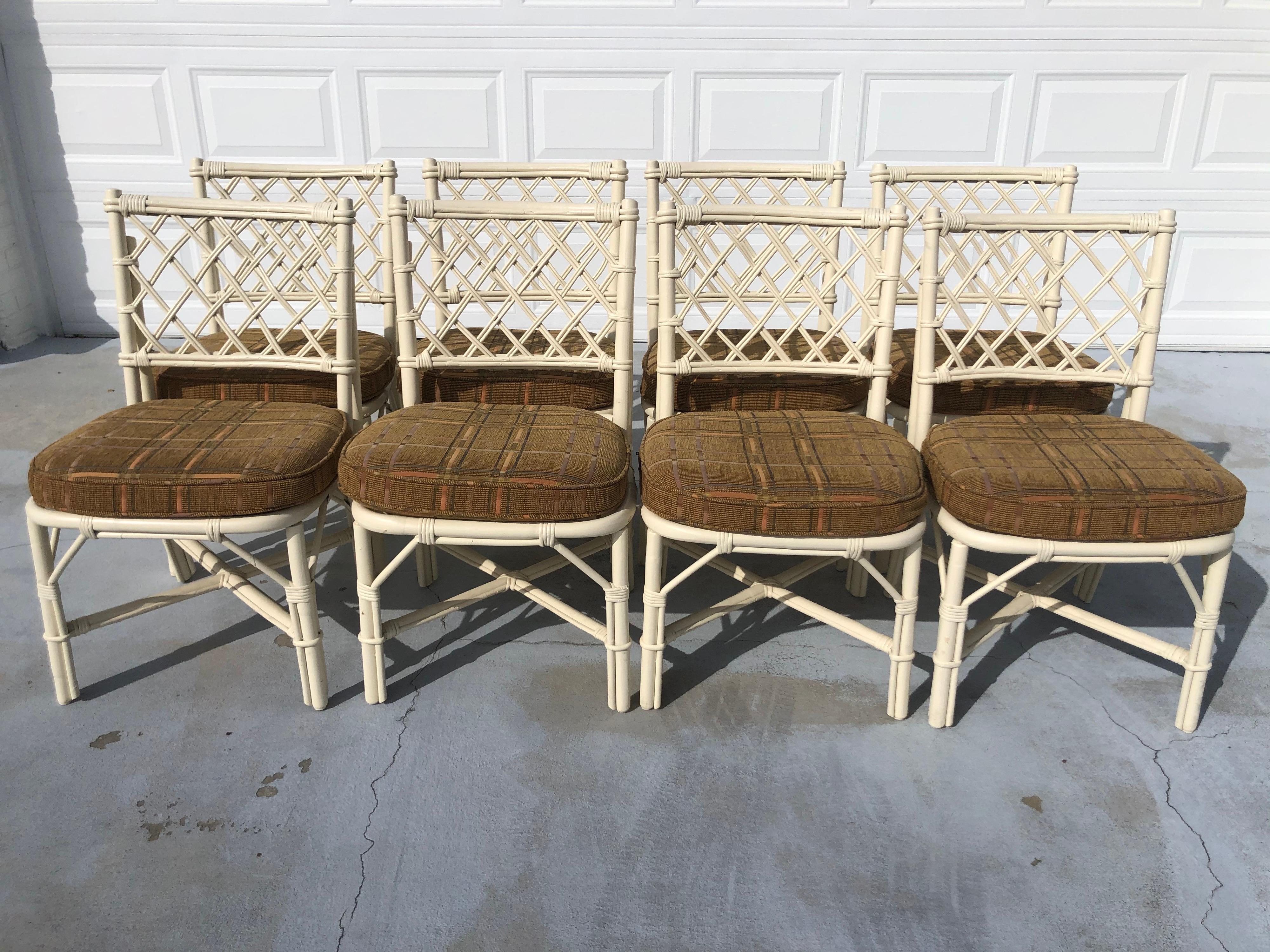bamboo chairs with cushions