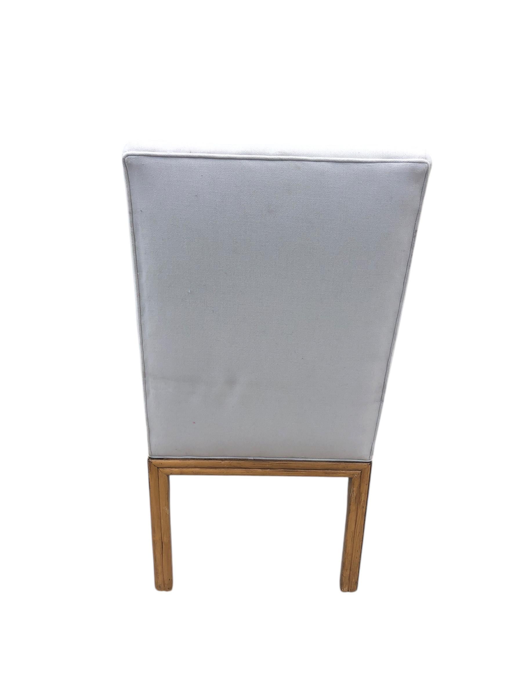 Mid-Century Modern Set of Eight Ficks Reed Mid Century Rattan Upholstered Dining Chairs