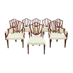 Set of Eight Fine Baker Historic Charleston Mahogany Dining Chairs