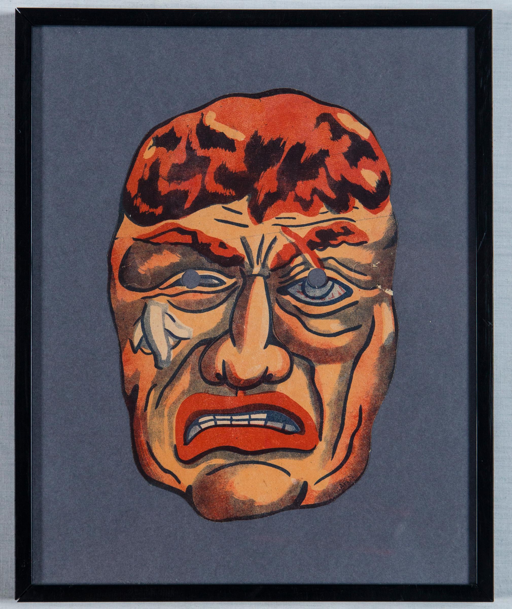 American Set of Eight Framed Masks For Sale