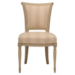 Set of Eight French 19th Century Directoire St. Patinated Wood Dining Chairs