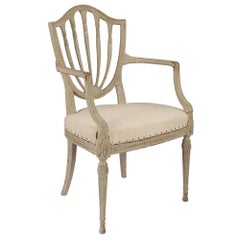 Set of Eight French 19th Century Louis XVI Style Painted Dining Chairs