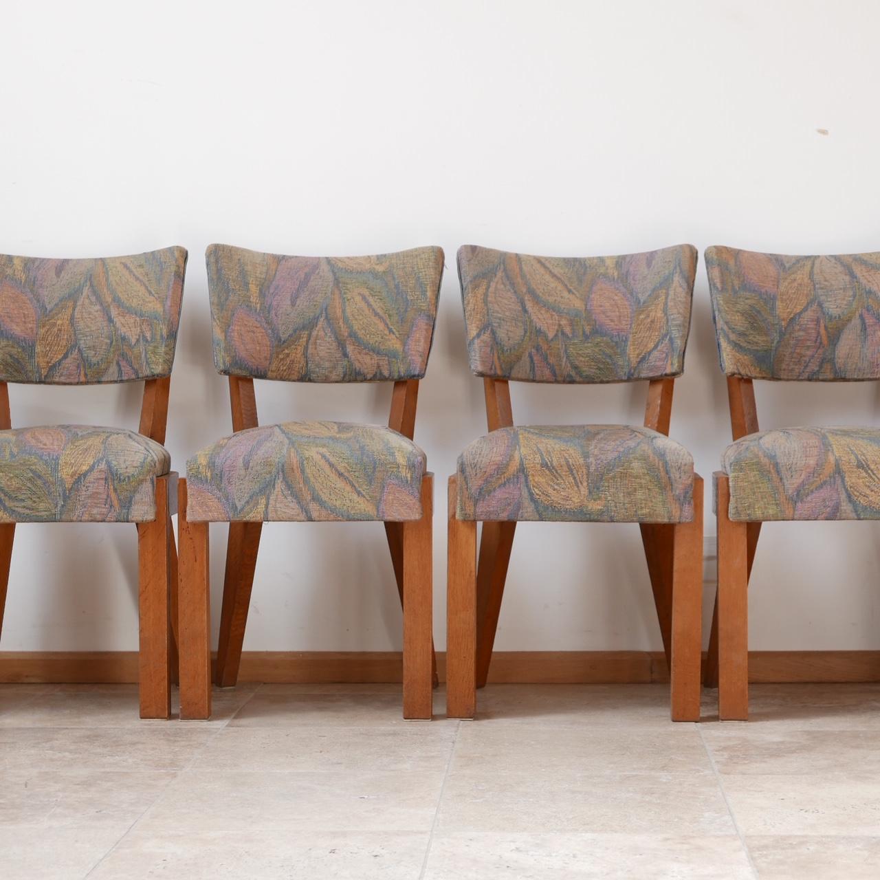Set of Eight French Art Deco Dining Chairs Attr. to Charles Dudouyt '8' In Good Condition In London, GB