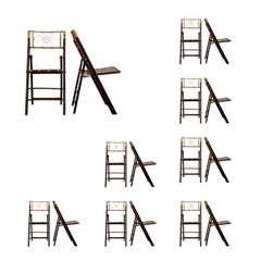 Set of Eight French Bamboo Chairs