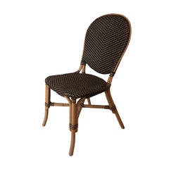 Set of Eight French Dining Chairs in All Weather Wicker