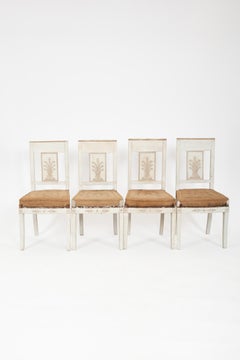 Ensemble de huit chaises d'appoint Directoire, attribuées à Jacob, vers 1800