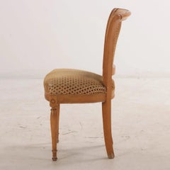 Set of Eight French Directoire Style Dining Chairs, C. 1950