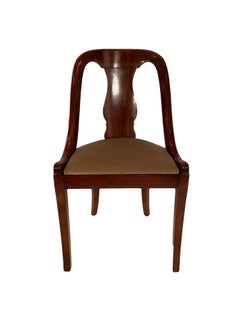 Set of Eight French Empire Gondola Chairs