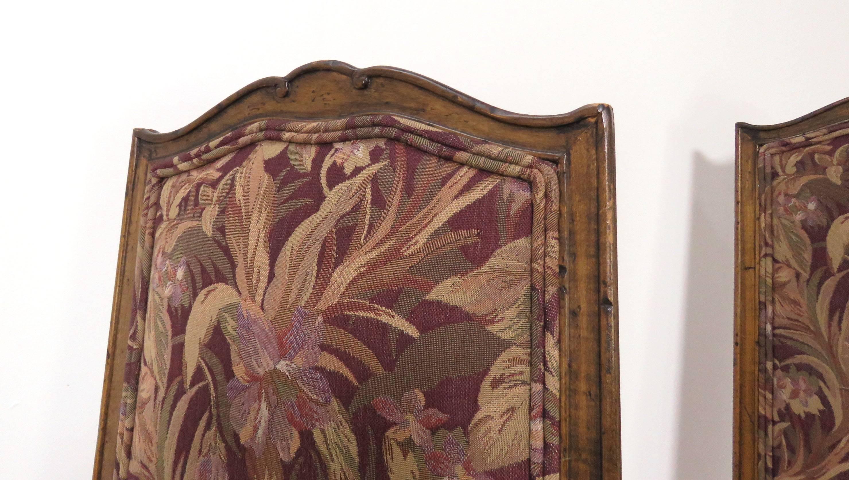 Mid-20th Century Set of Eight French Louis XIV Style Carved High Back Dining Chairs