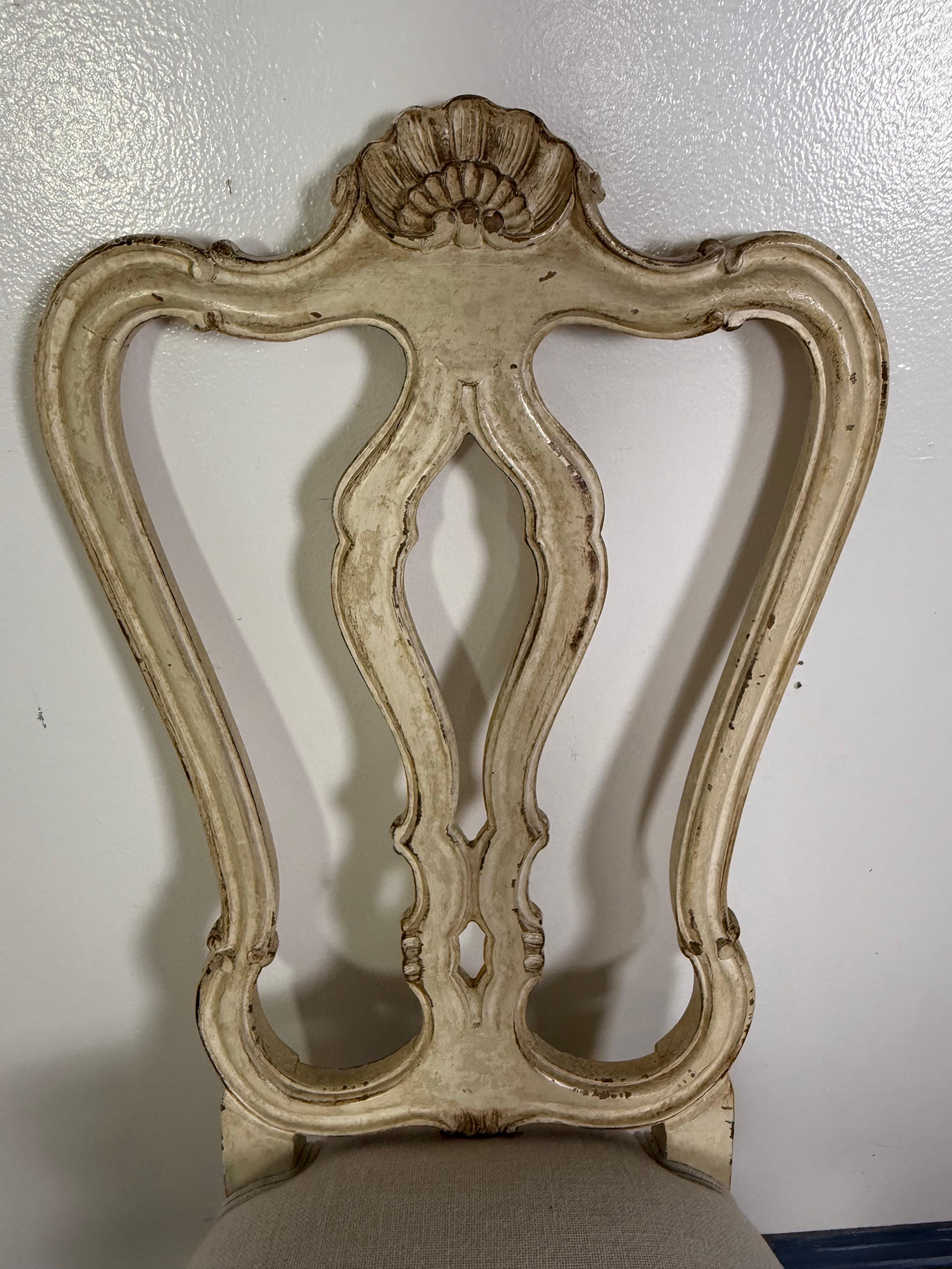 Set of Eight French Louis XV Style Dining Chairs For Sale 11