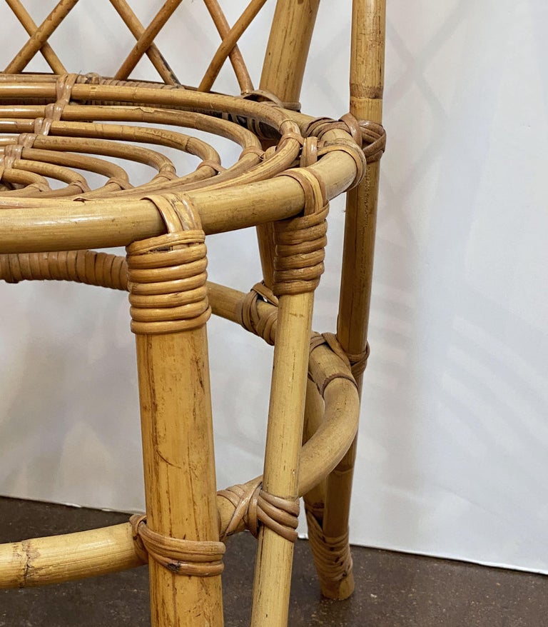 Set of Eight French Rattan Dining Chairs, Sold as a Set at 1stDibs