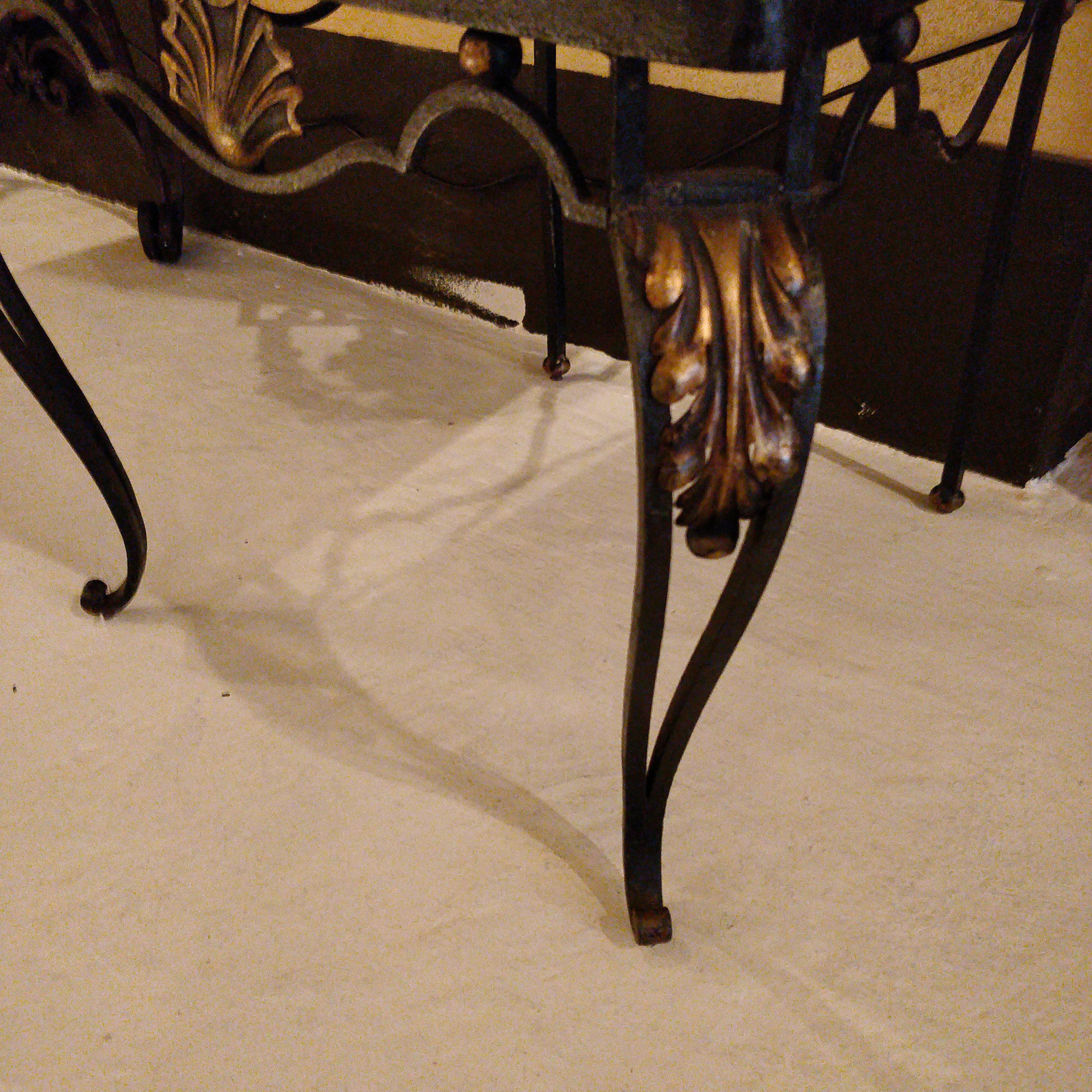 rod iron dining chairs