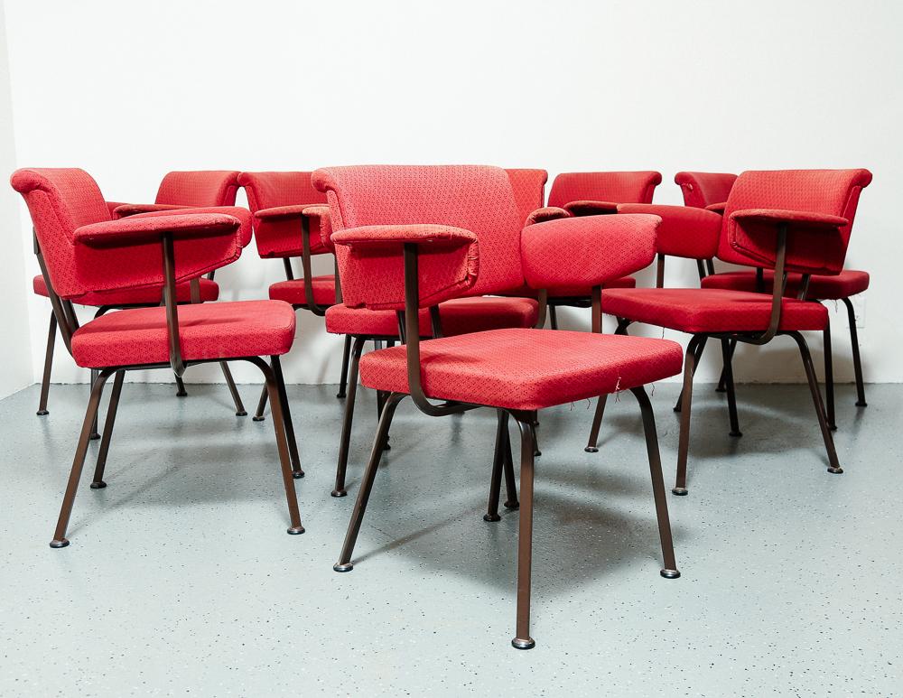 Mid-Century Modern Set of Eight Friso Kramer 'Resort' Chairs