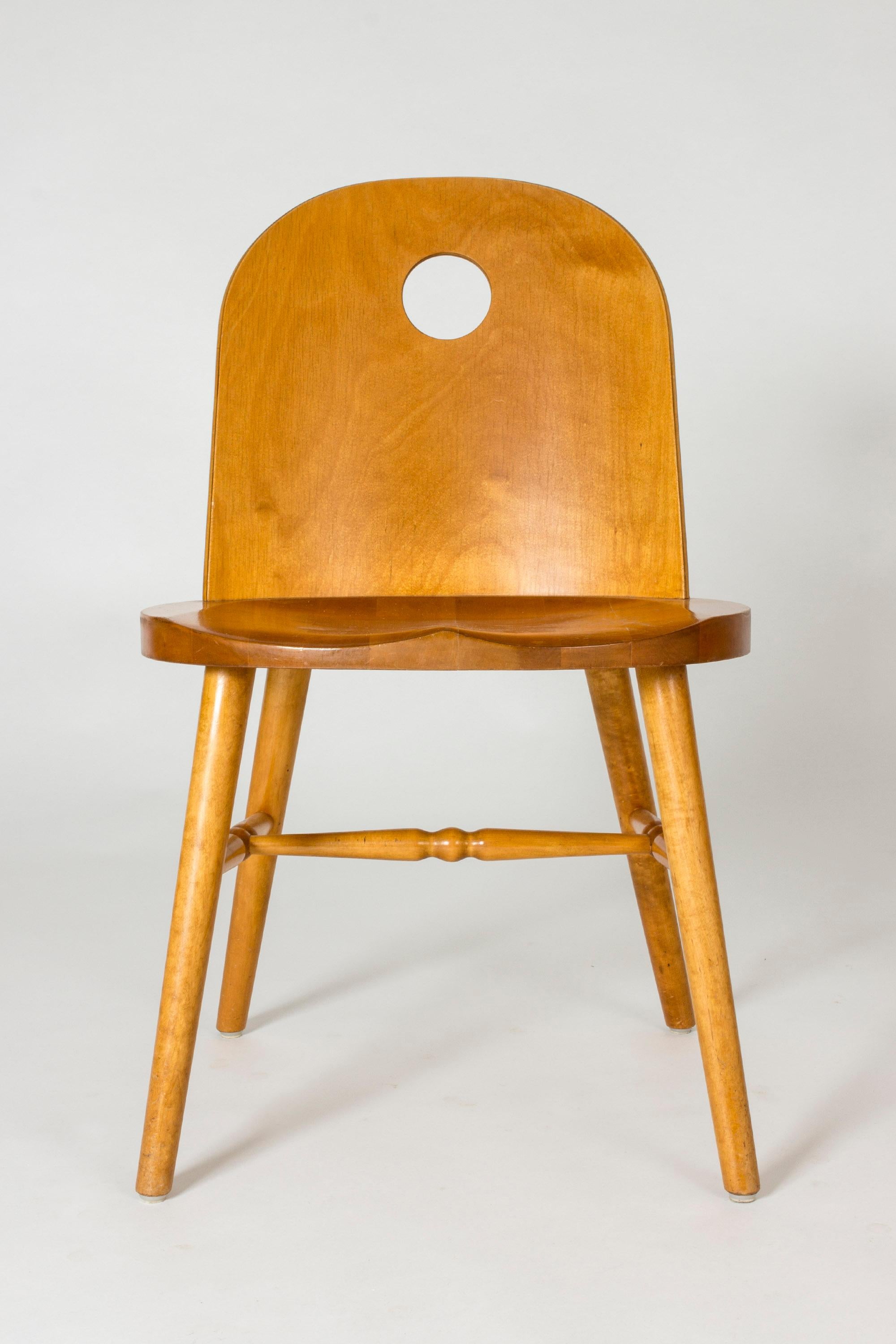 Mid-20th Century Set of Eight Functionalist Dining Chairs by Uno Åhrén