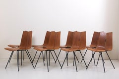 Set of Eight "GA" Chairs by Hans Bellmann for Horgen-Glarus, Switzerland, 1950s